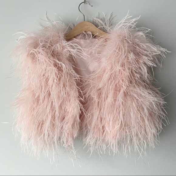 Other - 💗 HOST PICK 💗Genuine pink feather vest